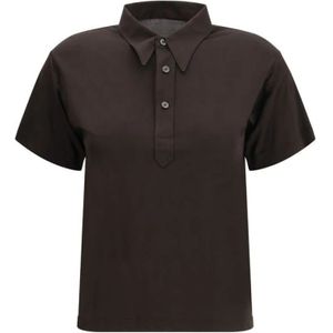 Maison Margiela, Dames, Tops, Bruin, Maat: S Viscose,