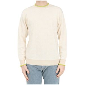 Moschino, Heren, Truien, Beige, Maat: XL Viscose,