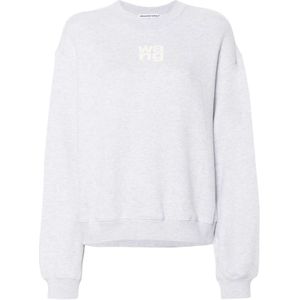 Alexander Wang, Dames, Sweatshirts & Hoodies, Grijs, Maat: XS Katoen,