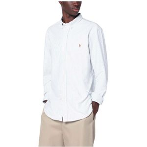 Polo Ralph Lauren, Heren, Overhemden, Wit, Maat: S Katoen,