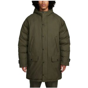 Nike, Heren, Mantels, Groen, Maat: L Leer,