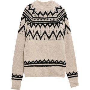 The New Society, Dames, Truien, Beige, Maat: XS Wol,