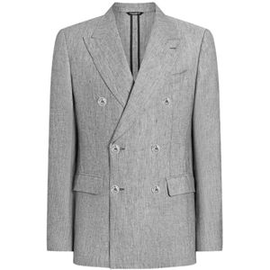 Dolce & Gabbana, Heren, Jassen, Grijs, Maat: M