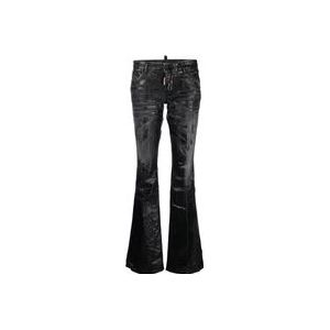 Dsquared2 Flared Jeans , Black , Dames , Maat: XS