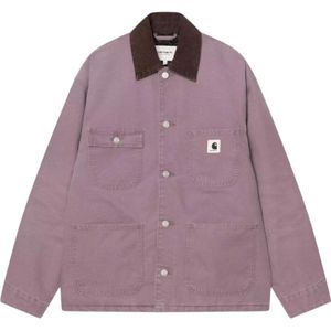 Carhartt Wip, Dames, Jassen, Roze, Maat: S Katoen,