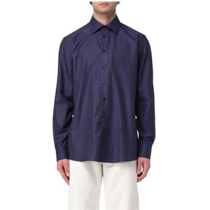Etro, Heren, Overhemden, Blauw, Maat: M