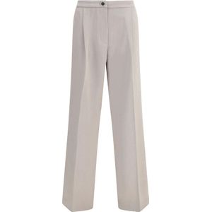 Cruna, Dames, Broeken, Beige, Maat: S Zijde,