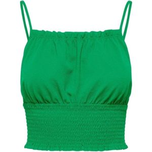 Only, Dames, Tops, Groen, Maat: XS Viscose,