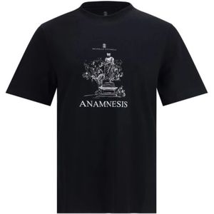 Brunello Cucinelli, Heren, Tops, Zwart, Maat: S Katoen,