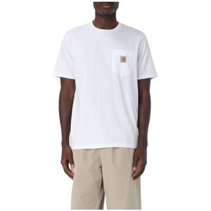 Carhartt Wip, Heren, Tops, Wit, Maat: XL Katoen,