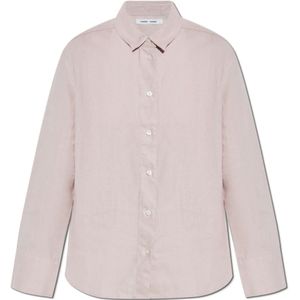 Samsøe Samsøe, Dames, Blouses & Shirts, Roze, Maat: XS Linnen,