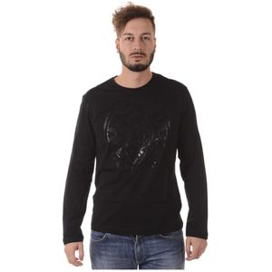 Versace Jeans Couture, Heren, Tops, Zwart, Maat: M