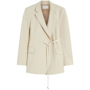 Sportmax, Dames, Jassen, Beige, Maat: XS