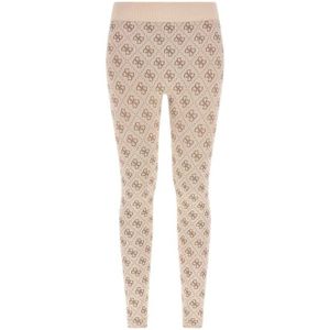 Guess, Dames, Broeken, Beige, Maat: XS Polyamide,