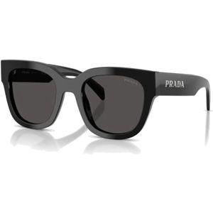Prada, Dames, Accessoires, Zwart, Maat: 52 MM Polyamide,