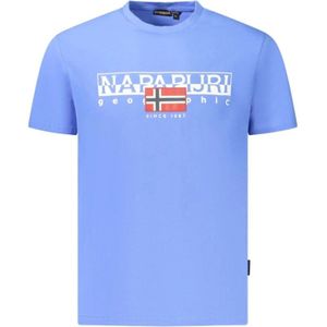 Napapijri, Heren, Tops, Blauw, Maat: XL Katoen,