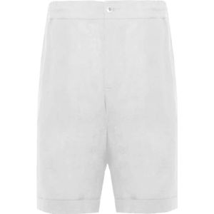 Alpha Studio, Heren, Korte broeken, Wit, Maat: M Linnen,