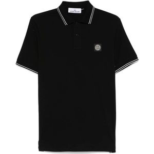 Stone Island, Heren, Tops, Zwart, Maat: XL