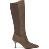 Nero Giardini - Kuitlaarzen - Bruin - Hoge Hak - Ritssluiting - Effen