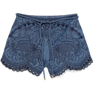 Zimmermann, Dames, Korte broeken, Blauw, Maat: XS Denim,
