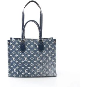Louis Vuitton Vintage, Dames, Pre-owned, Blauw, Maat: ONE Size Leer,