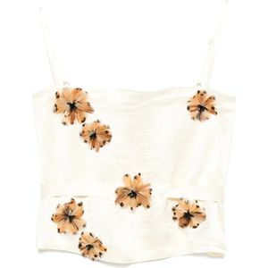 Markgong, Dames, Tops, Beige, Maat: XS