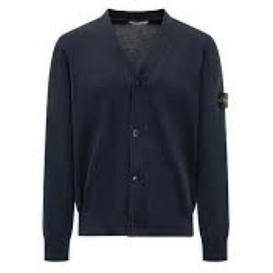 Stone Island, Dames, Truien, Blauw, Maat: M Katoen,