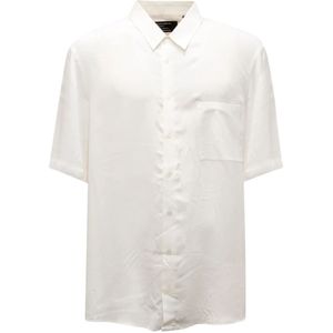 Patrizia Pepe, Heren, Overhemden, Wit, Maat: L Viscose,
