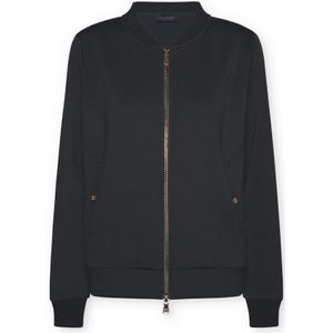 Elena Mirò, Dames, Sweatshirts & Hoodies, Zwart, Maat: XS
