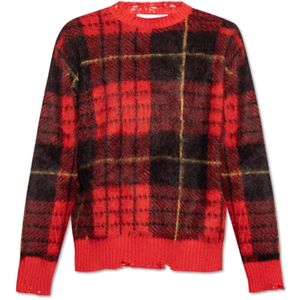 Alexander McQueen, Heren, Truien, Rood, Maat: XL Zijde,