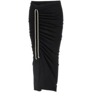 Rick Owens, Dames, Rokken, Zwart, Maat: XS Katoen,