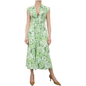 Liu Jo, Dames, Jurken, Groen, Maat: XS Katoen,