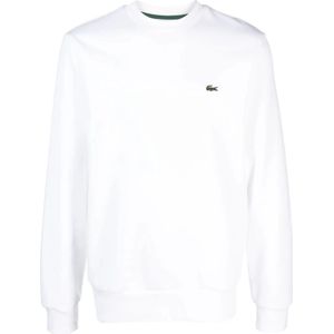 Lacoste, Dames, Sweatshirts & Hoodies, Wit, Maat: XS