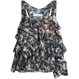 Iro, Dames, Tops, Blauw, Maat: XS Chiffon,