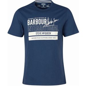 Barbour, Heren, Tops, Blauw, Maat: XL Katoen,