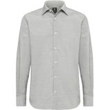 Boggi Milano, Heren, Overhemden, Grijs, Maat: XS Velours,