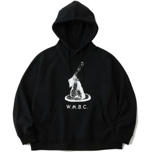 White Mountaineering, Heren, Sweatshirts & Hoodies, Zwart, Maat: M Leer,