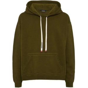 Dsquared2, Heren, Sweatshirts & Hoodies, Groen, Maat: M