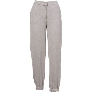 Le Tricot Perugia, Dames, Broeken, Grijs, Maat: M Zijde,