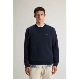 Woolrich, Heren, Sweatshirts & Hoodies, Blauw, Maat: XL