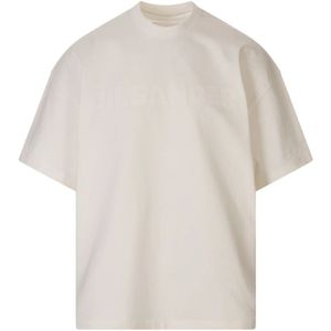 Jil Sander, Heren, Tops, Wit, Maat: L Katoen,