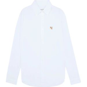 Maison Kitsuné, Heren, Overhemden, Blauw, Maat: XL Katoen,