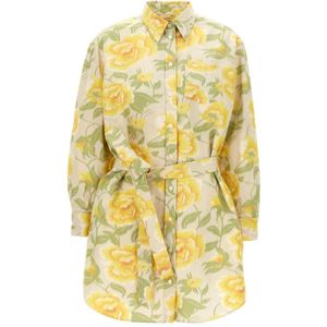 Kenzo, Dames, Jurken, Veelkleurig, Maat: L Katoen,