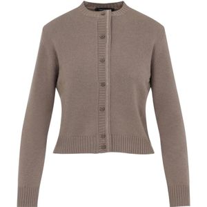 Fabiana Filippi, Dames, Truien, Beige, Maat: XS Wol,