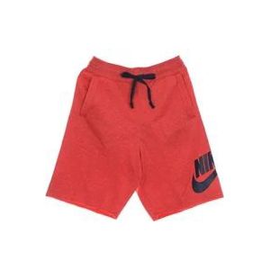 Nike Lichtgewicht Tracksuit Shorts met Zakken , Red , Heren , Maat: XL