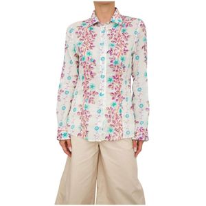 Etro, Dames, Blouses & Shirts, Veelkleurig, Maat: M Katoen,
