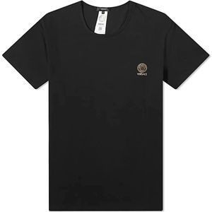 Versace, Heren, Tops, Zwart, Maat: S Katoen,