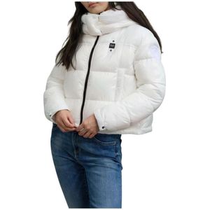 Blauer - Winterjas - Wit - Gewatteerde Jas - Afneembare Capuchon