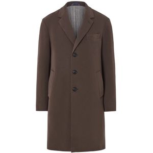 Circolo 1901, Heren, Mantels, Bruin, Maat: 2XL Wol,