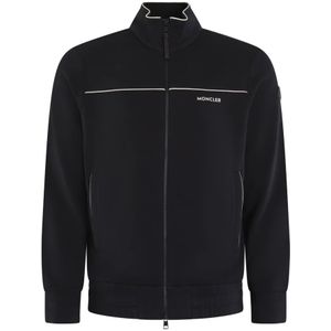 Moncler, Heren, Truien, Zwart, Maat: M